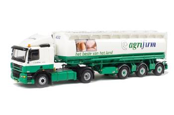 ギャラリービューアに画像をロードする, Agrifirm DAF CF 85 タンクローリー タンクトレーラー Powder Welgro 3軸 /WSIダブリューエスアイ 1/50 9255