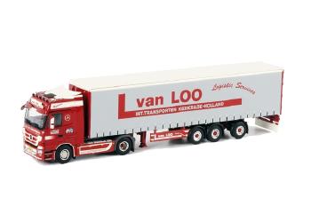 ギャラリービューアに画像をロードする, van Loo メルセデス アクトロス カーテンサイダー トレーラー 3軸 /WSIダブリューエスアイ 1/50 9674