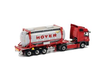 Hoyer chemie メルセデス アクトロス タンカートレーラー コンテナ 3軸 /WSIダブリューエスアイ 1/50 10006