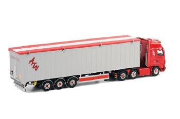 ギャラリービューアに画像をロードする, Martijn Aufderhaar ボルボ FH2 Globetrotter XL Cargo Floor Trailer 3軸 /WSIダブリューエスアイ 1/50 10010
