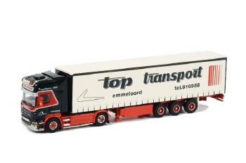 ギャラリービューアに画像をロードする, Top Transport SCANIAスカニア R Topline カーテンサイダー トレーラー 3軸 /WSIダブリューエスアイ 1/50 9858