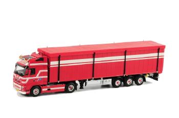 ギャラリービューアに画像をロードする, Stam - Waalwijk ボルボ FH2 Globetrotter Cargo Floor Trailer 3軸 /WSIダブリューエスアイ 1/50 9463