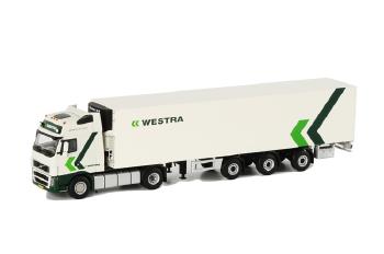 ギャラリービューアに画像をロードする, Westra Transport VOLVO FH2 Globetrotter XL リーファートレーラー Carrier 3軸 /WSIダブリューエスアイ 1/50 9803