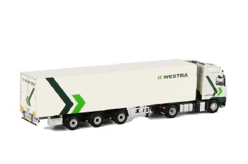 ギャラリービューアに画像をロードする, Westra Transport VOLVO FH2 Globetrotter XL リーファートレーラー Carrier 3軸 /WSIダブリューエスアイ 1/50 9803
