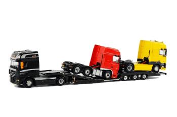 ギャラリービューアに画像をロードする, DAF Truck Set DAF XF 105 Super Space Cab Trucktransporter 3軸 /WSIダブリューエスアイ 1/50 9622