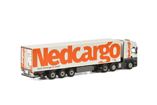 Nedcargo SCANIAスカニア R Streamline Topline Box Trailerトレーラー 3軸トラック /WSI 建設機械模型 工事車両 1/50 ミニチュア