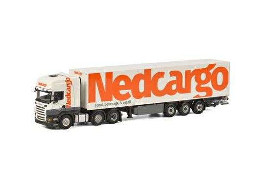Nedcargo SCANIAスカニア R Streamline Topline Box Trailerトレーラー 3軸トラック /WSI 建設機械模型 工事車両 1/50 ミニチュア