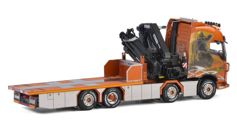 ギャラリービューアに画像をロードする, Norrtransport VOLVO FH4 GLOBETROTTER XL 8x2 TAG AXLE FASSI 1100 | JIBトラック /建設機械模型 工事車両 WSI 1/50 ミニチュア
