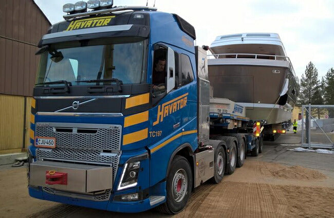 ギャラリービューアに画像をロードする, 【予約】2017年4-6月以降発売予定Havator Volvoボルボ FH4 Globetrotter Broshuis SL 100 tonner 2+6 積み荷は含みませんトラック /WSI 建設機械模型 工事車両 1/50 ミニチュア
