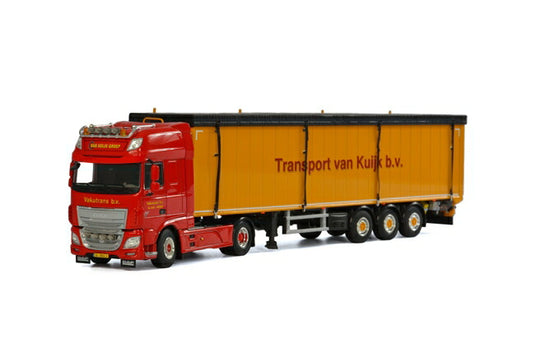 Vakutrans DAF XF SSC Cargo Floor Trailer 3軸 トラック /WSI 建設機械模型 工事車両 1/50 ミニチュア