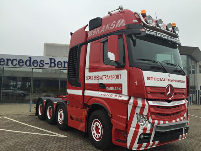 ギャラリービューアに画像をロードする, 【予約】4-6月以降発売予定Skaks Specialtransport Mercedesメルセデスベンツアクトロス SLT Giga Space 8x4 ノーテブーム Multi-PX 5軸 トラック トラクタヘッド /WSI 建設機械模型 工事車両 1/50 ミニチュア