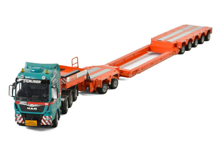 ギャラリービューアに画像をロードする, Gruber MAN TGX XXL Scheuerle Intercombiトレーラー /WSI 建設機械模型 工事車両 1/50 ミニチュア