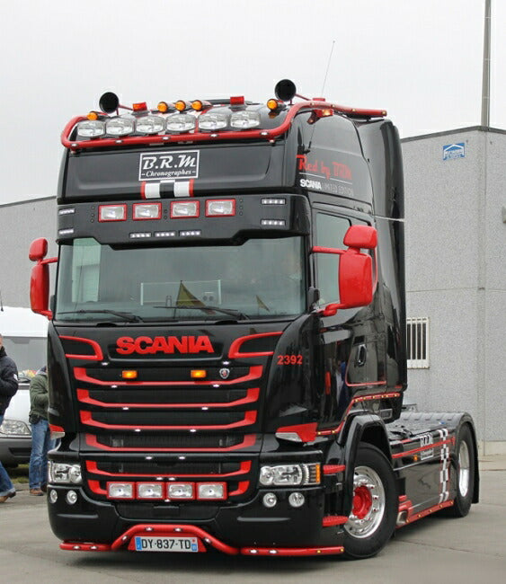 ギャラリービューアに画像をロードする, 【予約】4-6月以降発売予定Staf (B.R.M. Limited Edition) SCANIAスカニア R Streamline Topline リーファートレーラー Carrier 3軸 トラック /WSI 建設機械模型 工事車両 1/50 ミニチュア