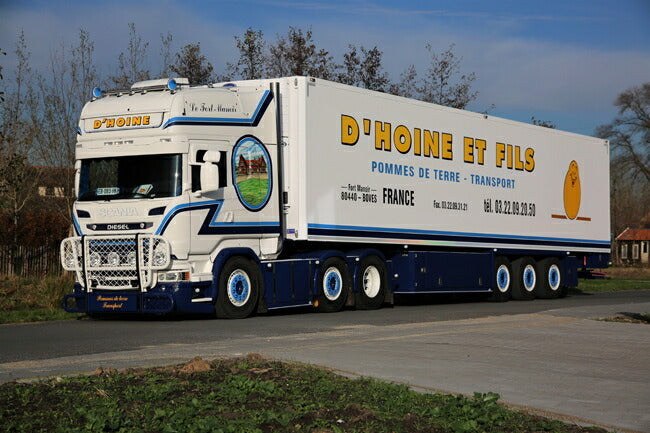 ギャラリービューアに画像をロードする, 【予約】4-6月以降発売予定D'Hoine SCANIAスカニア R Streamline Topline リーファートレーラー Carrier 3軸 トラック /WSI 建設機械模型 工事車両 1/50 ミニチュア