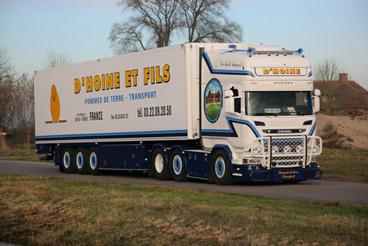 【予約】4-6月以降発売予定D'Hoine SCANIAスカニア R Streamline Topline リーファートレーラー Carrier 3軸 トラック /WSI  建設機械模型 工事車両 1/50 ミニチュア