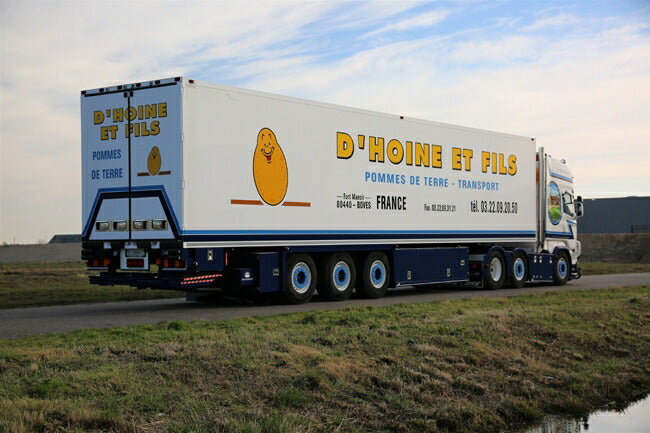 ギャラリービューアに画像をロードする, 【予約】4-6月以降発売予定D'Hoine SCANIAスカニア R Streamline Topline リーファートレーラー Carrier 3軸 トラック /WSI 建設機械模型 工事車両 1/50 ミニチュア