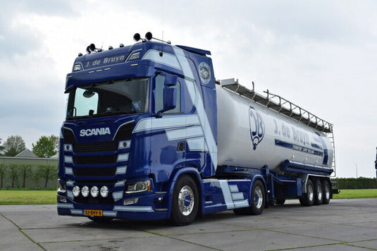【予約】2018年1-3月以降発売予定J. de Bruyn J. de Bruyn Scaniaスカニア S Highline CS20H Bulk トレーラー Kipper 3軸トラック  建設機械模型 工事車両 WSI 1/50 ミニチュア