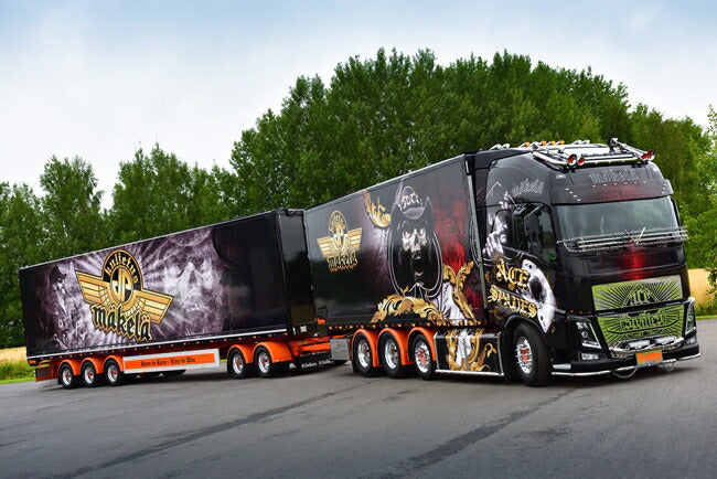 ギャラリービューアに画像をロードする, 【予約】2018年1-3月以降発売予定Kuljetus JP Makela Oy Volvo FH4 Globetrotter XL Combiトラック 建設機械模型 工事車両 WSI 1/50 ミニチュア