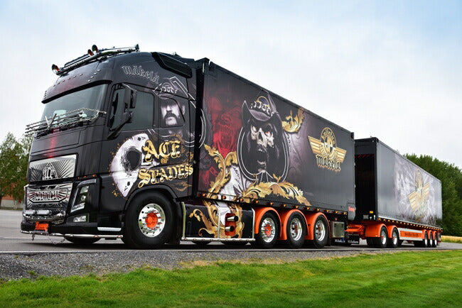 ギャラリービューアに画像をロードする, 【予約】2018年1-3月以降発売予定Kuljetus JP Makela Oy Volvo FH4 Globetrotter XL Combiトラック 建設機械模型 工事車両 WSI 1/50 ミニチュア