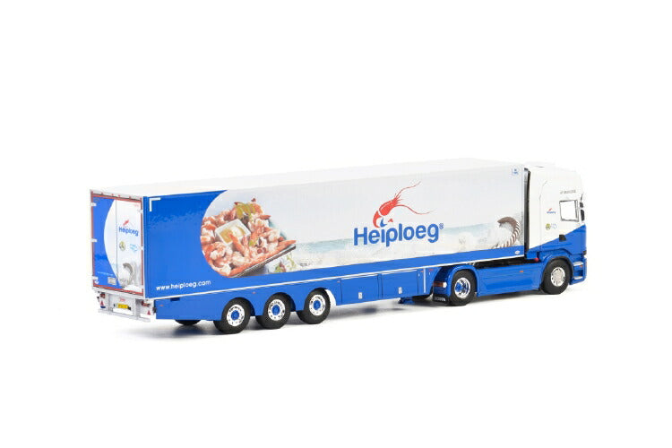 ギャラリービューアに画像をロードする, Heiploeg; SCANIAスカニア STREAMLINE TOPLINE 4x2 リーファートレーラー 3軸トラック /建設機械模型 工事車両 WSI 1/50 ミニチュア