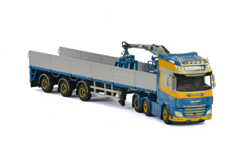 ギャラリービューアに画像をロードする, Zuidema DAF XF SUPER SPACE CAB 6x2 TWIN STEER BRICK TRAILER - 3軸 トラック/建設機械模型 工事車両 WSI 1/50 ミニチュア