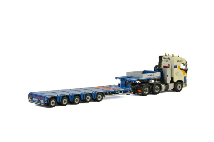 ギャラリービューアに画像をロードする, Alt?ad VOLVO FH4 GLOBETROTTER 6x4 Nooteboom MCO PX 5軸 トラック トレーラー/建設機械模型 工事車両 WSI 1/50 ミニチュア