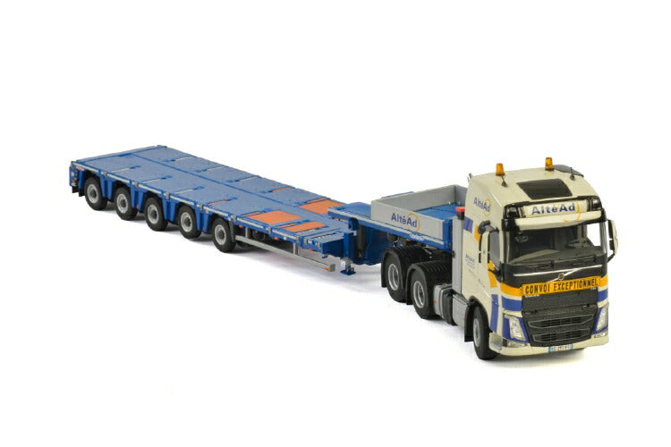 ギャラリービューアに画像をロードする, Alt?ad VOLVO FH4 GLOBETROTTER 6x4 Nooteboom MCO PX 5軸 トラック トレーラー/建設機械模型 工事車両 WSI 1/50 ミニチュア