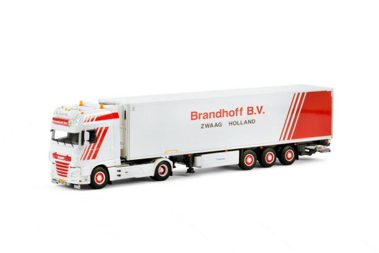 ギャラリービューアに画像をロードする, Brandhoff B.V. DAF XF SSC Facelift 2017 リーファートレーラー Carrier3軸トラック 建設機械模型 工事車両 WSI 1/50 ミニチュア