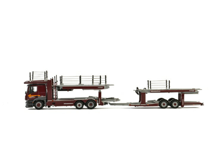 ギャラリービューアに画像をロードする, Galliker MERCEDES BENZ ACTROS MP4 2300 MM COMPACT SPACE 6x2 TWIN STEER K?ssbohrer CAR TRANSPORTER 2軸 積載車キャリアカー/建設機械模型 工事車両 WSI 1/50 ミニチュア
