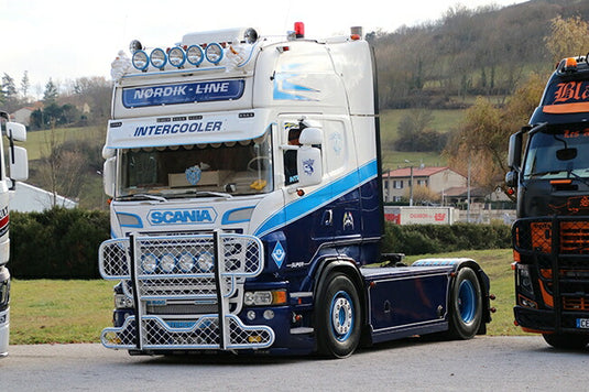 【予約】7-10月以降発売予定Hansen, Henrik Scaniaスカニア S-serie Highline 6x2トラクタ  建設機械模型 工事車両 TEKNO 1/50 ミニチュア