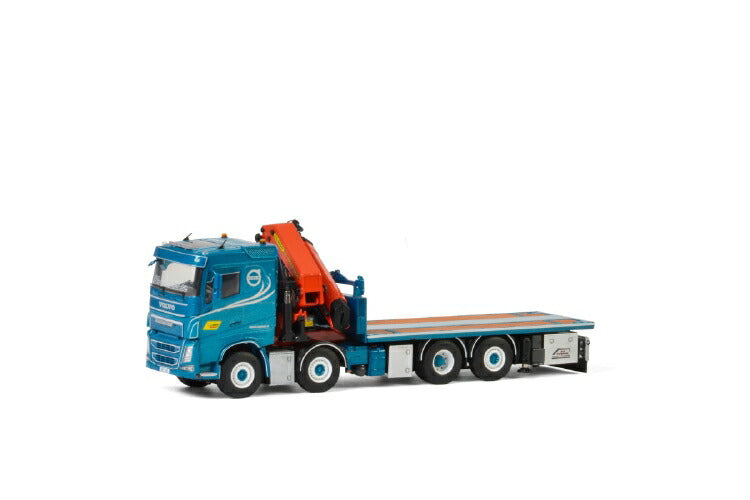ギャラリービューアに画像をロードする, BA Perssons Kranbilar; VOLVO FH4 SLEEPER CAB 8x2 TAG AXLE PALFINGER 7800.2 | JIBトラック /建設機械模型 工事車両 WSI 1/50 ミニチュア
