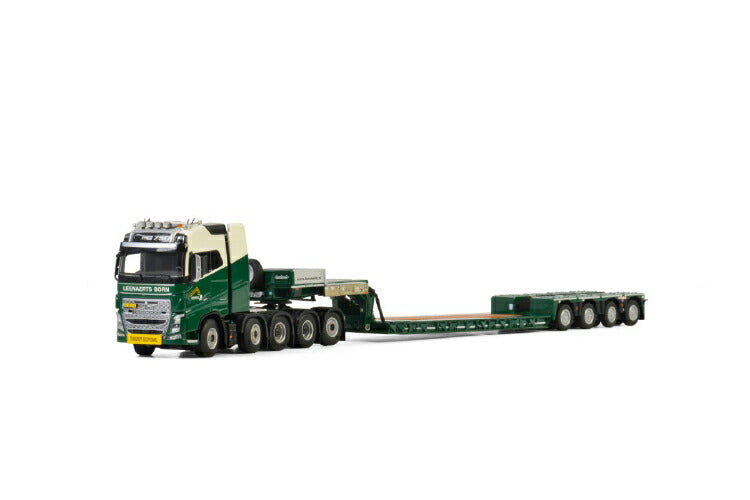 ギャラリービューアに画像をロードする, Leenaerts Born; VOLVO FH4 GLOBETROTTER 10x4 低床 - 4軸トレーラー /建設機械模型 工事車両 WSI 1/50 ミニチュア