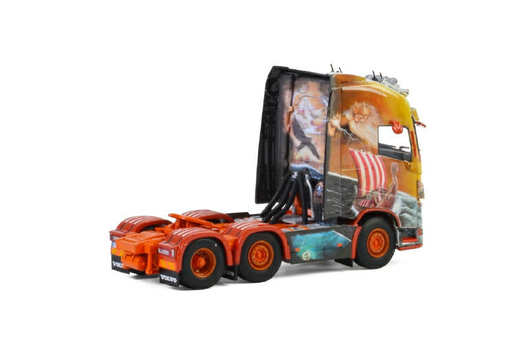 ギャラリービューアに画像をロードする, Floro; VOLVO FH4 GLOBETROTTER XL 6x2 TWIN STEER トラックトラクタ /建設機械模型 工事車両 WSI 1/50 ミニチュア