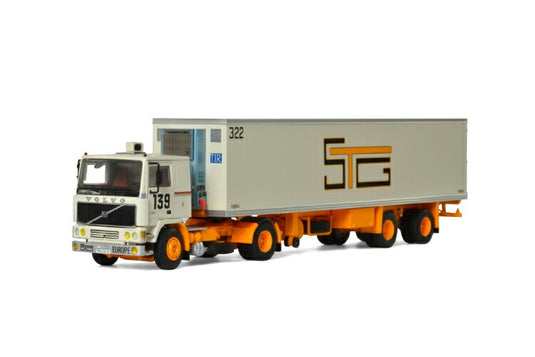 STG Autier VOLVO F10 4x2 リーファートレーラー CLASSIC - 2軸トラック /建設機械模型 工事車両 WSI 1/50 ミニチュア