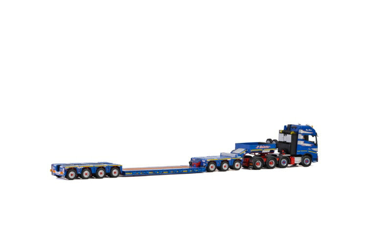 ギャラリービューアに画像をロードする, P. Adams VOLVO FH4 GLOBETROTTER XL 8x4 LOWLOADER 4軸 + DOLLY 3軸トラック /建設機械模型 工事車両WSI 1/50 ミニチュア