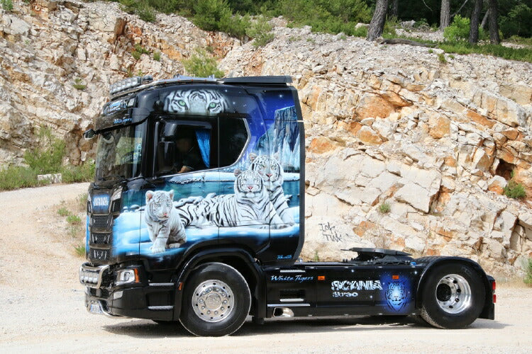 ギャラリービューアに画像をロードする, 【予約】2019年4-6月以降発売予定Lamouille Transports SCANIA S NORMAL CS20N 4x2 トラック トラクタ/建設機械模型 工事車両 WSI 1/50 ミニチュア