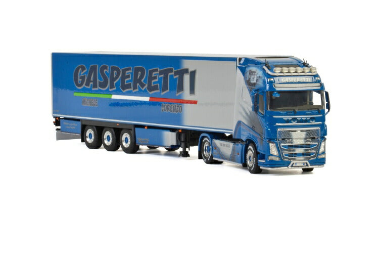 ギャラリービューアに画像をロードする, Gasperetti; VOLVO FH4 GLOBETROTTER XL 4x2 リーファートレーラー 3軸トラック /建設機械模型 工事車両 WSI 1/50 ミニチュア