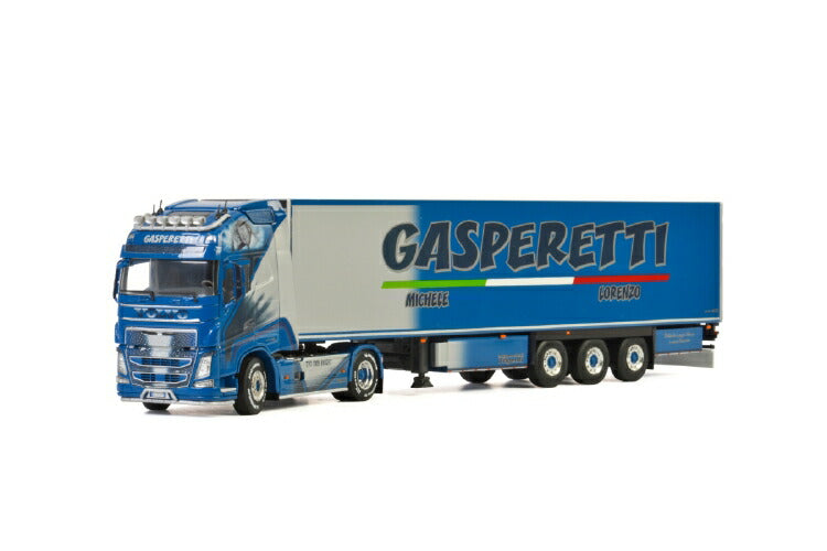 ギャラリービューアに画像をロードする, Gasperetti; VOLVO FH4 GLOBETROTTER XL 4x2 リーファートレーラー 3軸トラック /建設機械模型 工事車両 WSI 1/50 ミニチュア