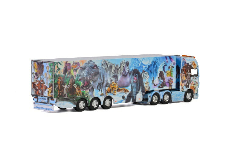 ギャラリービューアに画像をロードする, Eisinger DAF XF SUPER SPACE CAB 6X2 リーファートレーラー 3軸トラック /建設機械模型 工事車両 WSI 1/50 ミニチュア