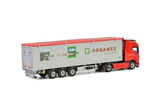 Ton Trans BV; VOLVO FH4 GLOBETROTTER 4x2 VOLUME TRAILER / CARGO FLOOR - 3軸トラック /建設機械模型 工事車両 WSI 1/50 ミニチュア