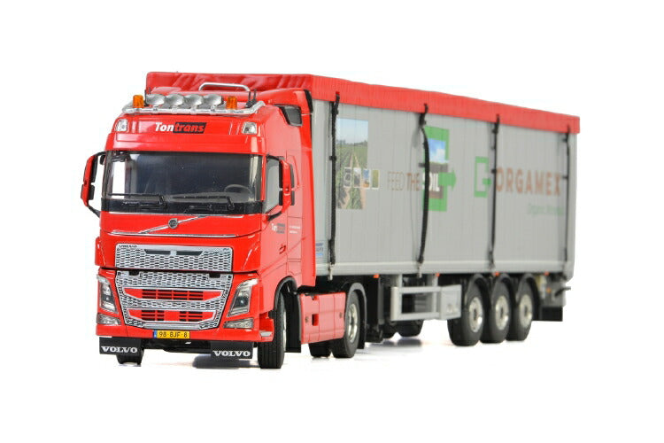 ギャラリービューアに画像をロードする, Ton Trans BV; VOLVO FH4 GLOBETROTTER 4x2 VOLUME TRAILER / CARGO FLOOR - 3軸トラック /建設機械模型 工事車両 WSI 1/50 ミニチュア