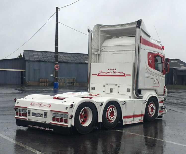 ギャラリービューアに画像をロードする, 【予約】2019年4-6月以降発売予定Hervouin SCANIA R6 HIGHLINE 6x2 TWIN STEER リーファートレーラー 3軸 トラックトレーラー /建設機械模型 工事車両 WSI 1/50 ミニチュア