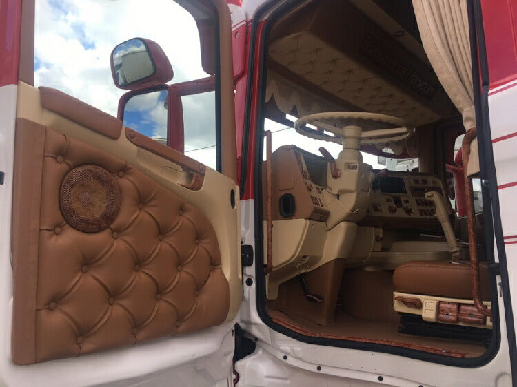 ギャラリービューアに画像をロードする, 【予約】2019年4-6月以降発売予定Hervouin SCANIA R6 HIGHLINE 6x2 TWIN STEER リーファートレーラー 3軸 トラックトレーラー /建設機械模型 工事車両 WSI 1/50 ミニチュア
