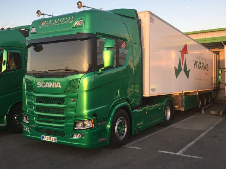 ギャラリービューアに画像をロードする, 【予約】2019年6-8月以降発売予定Vivarais SCANIA R HIGHLINE CR20H 4x2 リーファートレーラー 3軸 トラック /建設機械模型 工事車両 WSI 1/50 ミニチュア