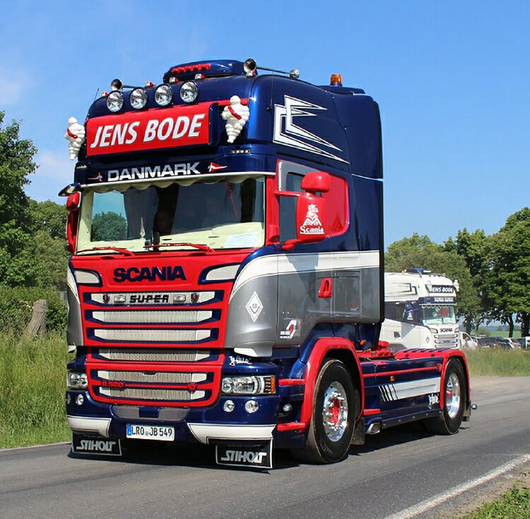 ギャラリービューアに画像をロードする, 【予約】2019年1-3月以降発売予定TSU Jens Bode SCANIA STREAMLINE TOPLINE 4x2 リーファートレーラー - 3 軸トラクタ /建設機械模型 工事車両 WSI 1/50 ミニチュア