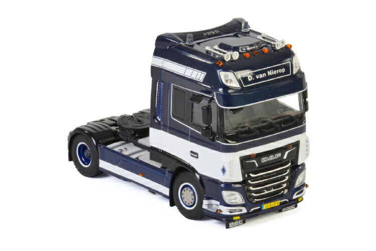 ギャラリービューアに画像をロードする, Dion van Nierop Transport; DAF XF SUPER SPACE CAB MY2017 4x2 トラックトラクタ /建設機械模型 工事車両 WSI 1/50 ミニチュア