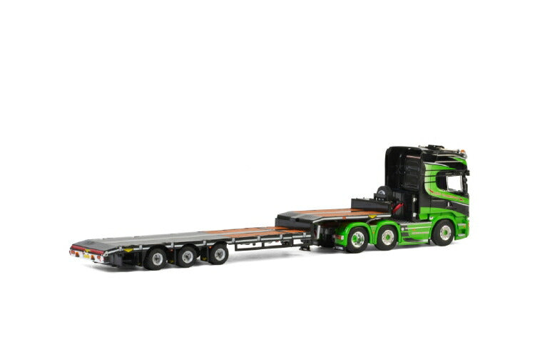 ギャラリービューアに画像をロードする, Gebr. Blankespoor; SCANIAスカニア STREAMLINE TOPLINE 6x2 TWIN STEER 低床セミ - 3軸トラック /建設機械模型 工事車両 WSI 1/50 ミニチュア