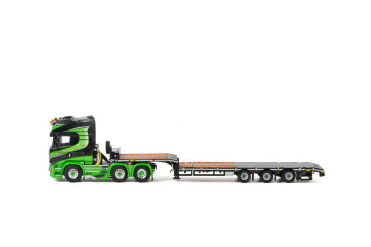 ギャラリービューアに画像をロードする, Gebr. Blankespoor; SCANIAスカニア STREAMLINE TOPLINE 6x2 TWIN STEER 低床セミ - 3軸トラック /建設機械模型 工事車両 WSI 1/50 ミニチュア