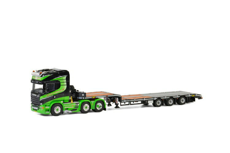 ギャラリービューアに画像をロードする, Gebr. Blankespoor; SCANIAスカニア STREAMLINE TOPLINE 6x2 TWIN STEER 低床セミ - 3軸トラック /建設機械模型 工事車両 WSI 1/50 ミニチュア