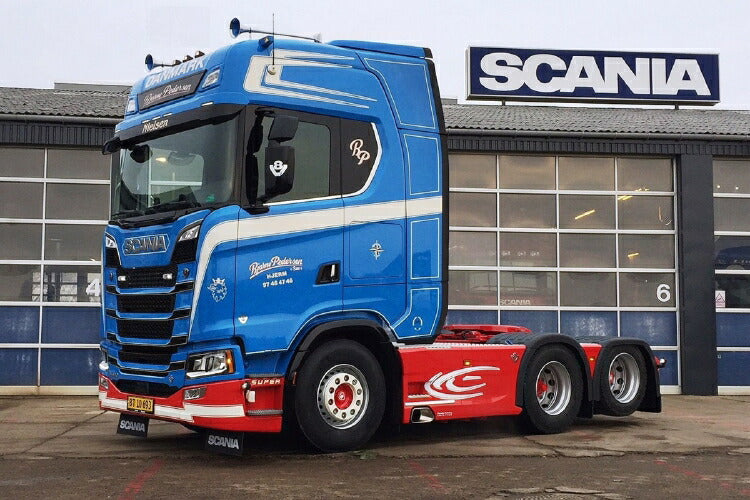 ギャラリービューアに画像をロードする, 【予約】2019年6-8月以降発売予定Bjarne Pedersen SCANIA S HIGHLINE CS20H 6x2 TAG AXLE トラック トラクタ/建設機械模型 工事車両 WSI 1/50 ミニチュア